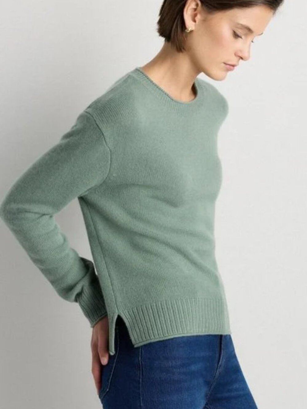 Quince Cashmere Crewneck Sweater
